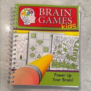 Brain Games Kids  Activity Book brain busters with Black and White Illustrations